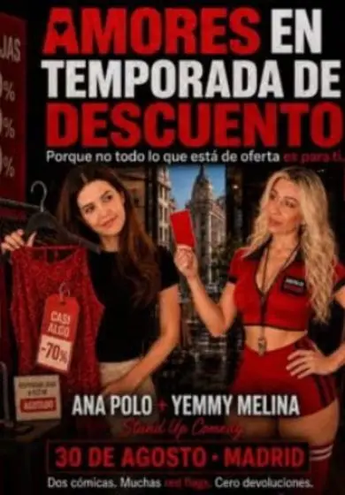 Cartel de Amores en temporada de Descuento