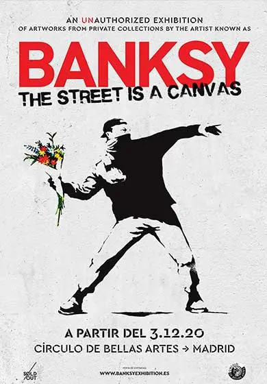 Cartel de Banksy. The Street is a Canvas