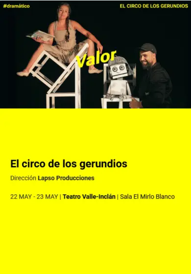 Cartel de El circo de los gerundios