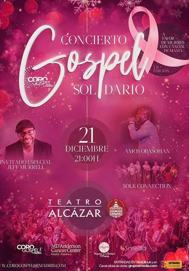 Cartel de Concierto Gospel Solidario