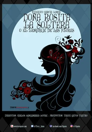Cartel de Doña Rosita la soltera o el lenguaje de las flores