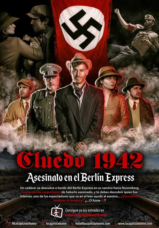Cartel de Cluedo 1942: Asesinato en el Berlín Express