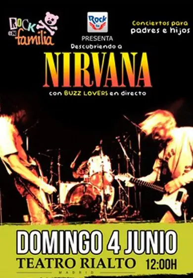 Cartel de Rock en familia - Nirvana