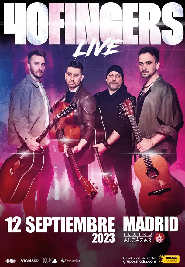 Cartel de 40 Fingers Live