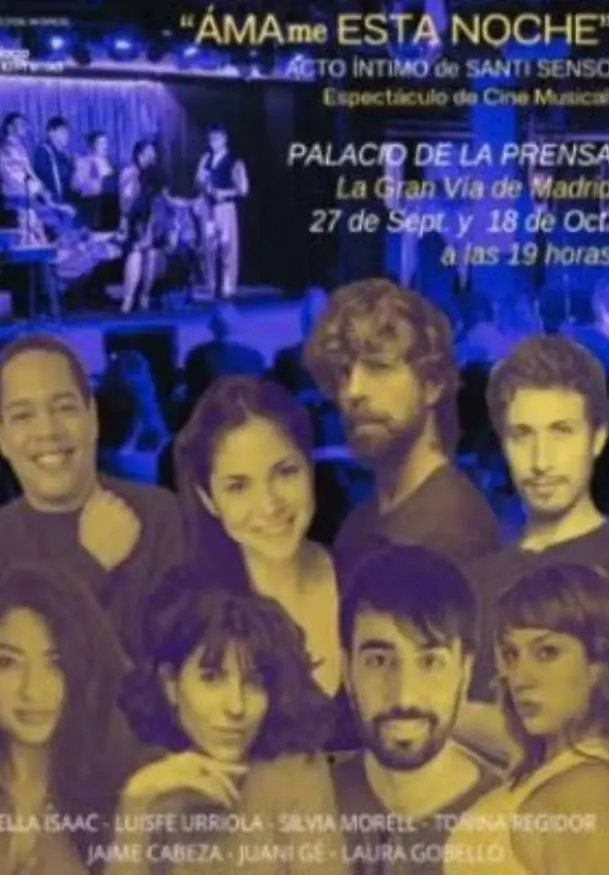 Cartel de Ámame esta noche