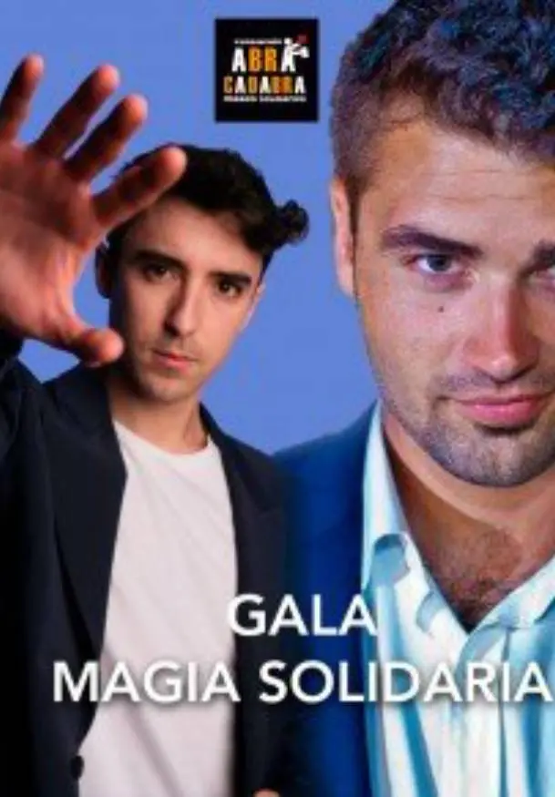 Cartel de Magia solidaria con Carlos Cabrera y Pedro Lucas