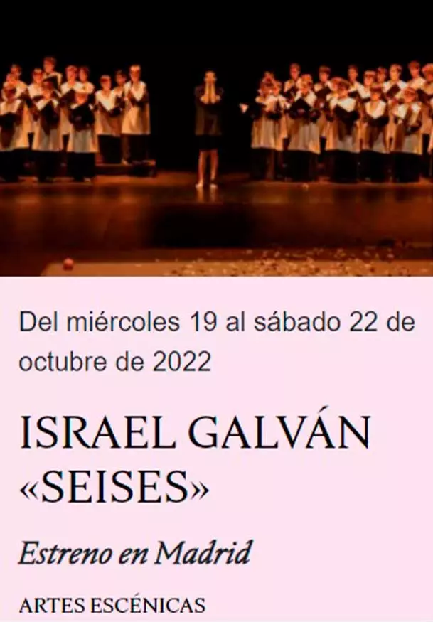 Cartel de Israel Galván: Seises