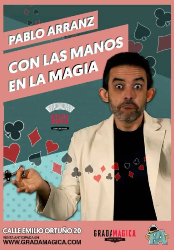 Cartel de Con las manos en la magia