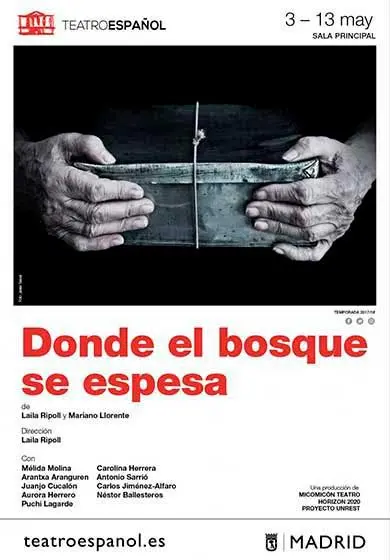Cartel de Donde el bosque se espesa