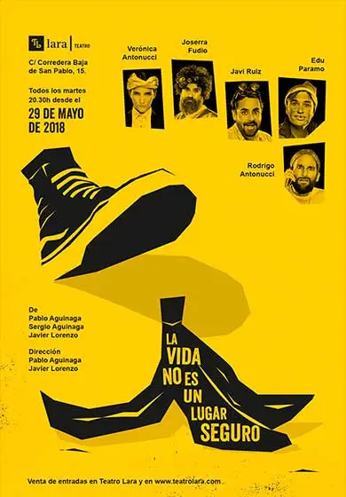 Cartel de La vida no es un lugar seguro