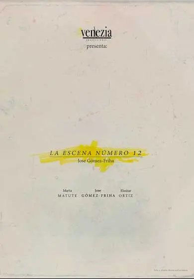Cartel de La escena número 12