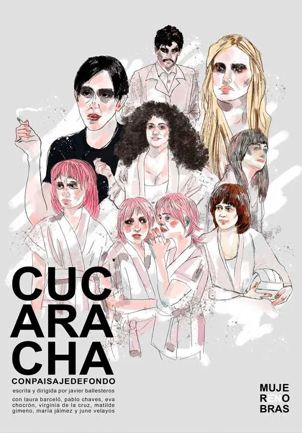 Cartel de Cucaracha con paisaje de fondo