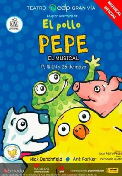 Cartel de La gran aventura del pollo Pepe. El musical
