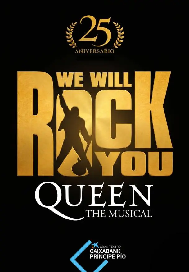 Cartel de We will rock you, el musical