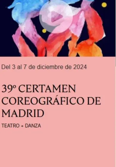 Cartel de Certamen Coreográfico de Madrid