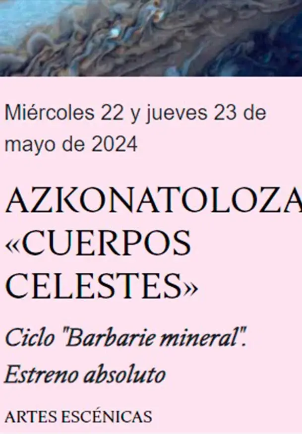 Cartel de Cuerpos celestes