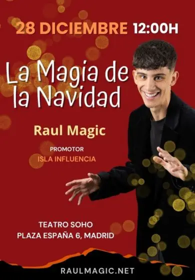 Cartel de La magia de la Navidad - Raúl Magic