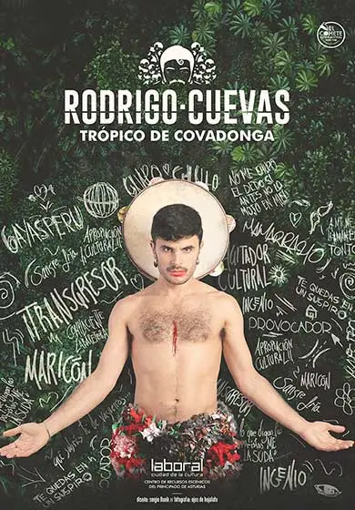 Cartel de Rodrigo Cuevas: Trópico de Covadonga