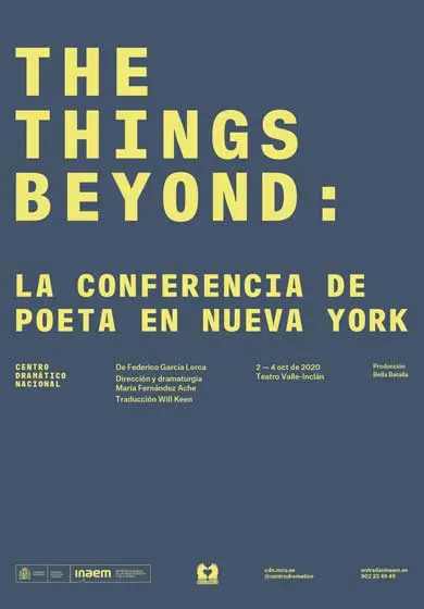 Cartel de The Things Beyond: la conferencia de Poeta en Nueva York