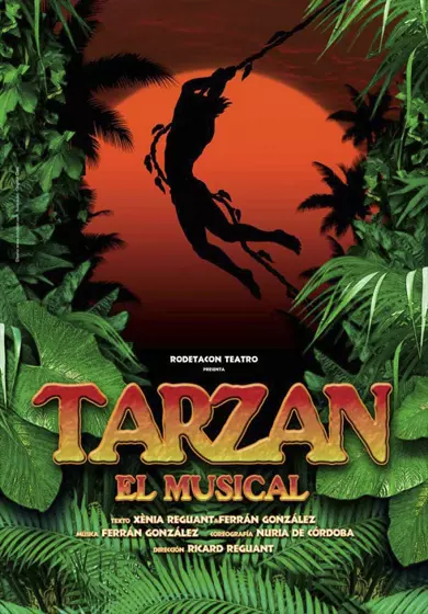 Cartel de Tarzán, el musical - Rodetacón Teatro