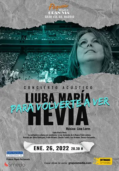 Cartel de Liuba María Hevia: Para volverte a ver