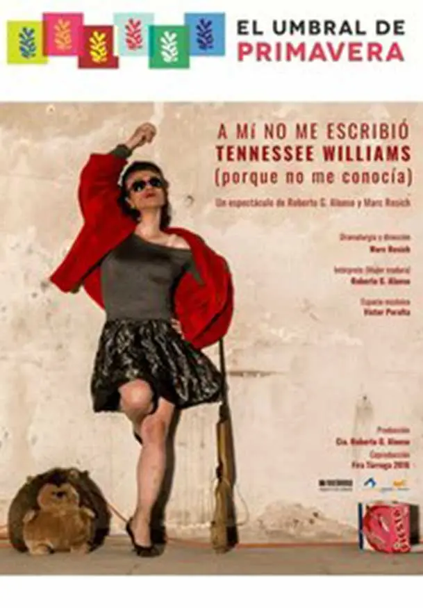 Cartel de A mí no me escribió Tennessee Williams (porque no me conocía)