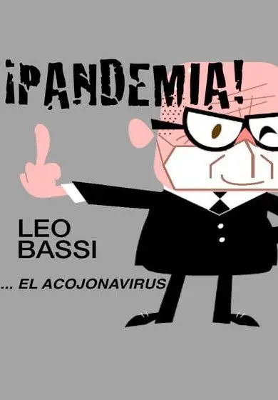 Cartel de Leo Bassi: ¡Pandemia! El acojonavirus