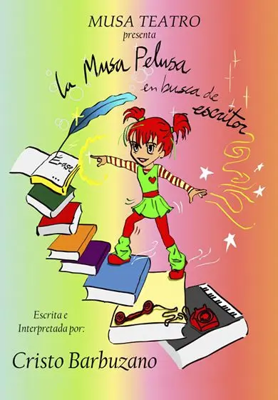 Cartel de La musa pelusa en busca de escritor