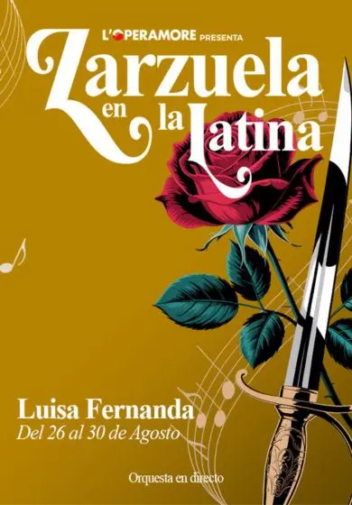 Cartel de Luisa Fernanda - Zarzuela en la Latina