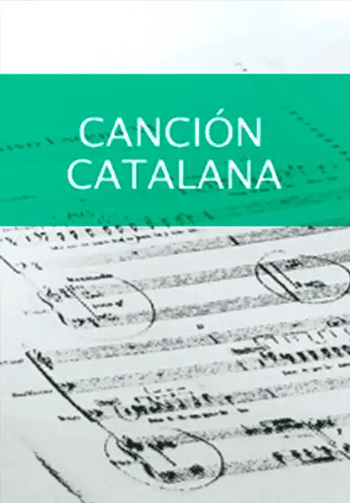 Cartel de Notas del ambigú: Canción catalana