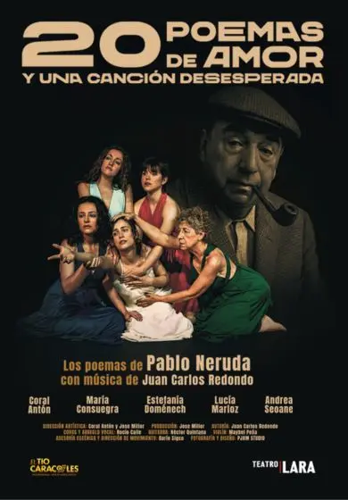 Cartel de 20 poemas de amor y una canción desesperada