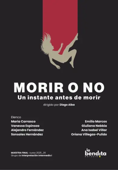 Cartel de Morir o no (un instante antes de morir)