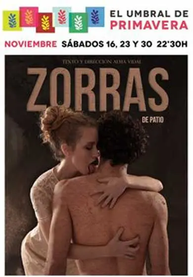 Cartel de Zorras de patio