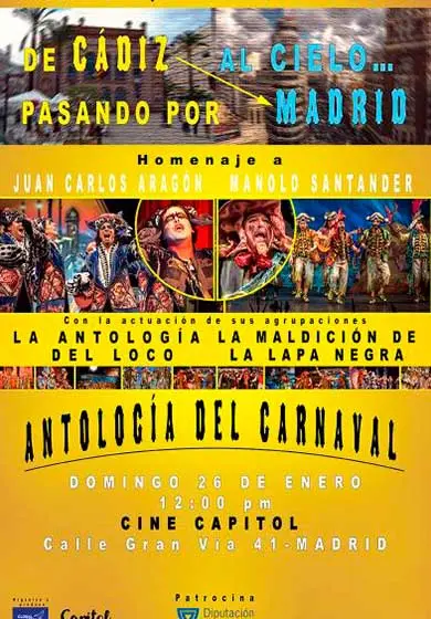 Cartel de De Cádiz al Cielo pasando por Madrid