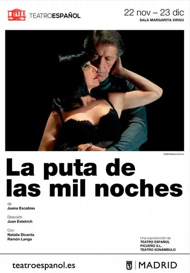 Cartel de La puta de las mil noches