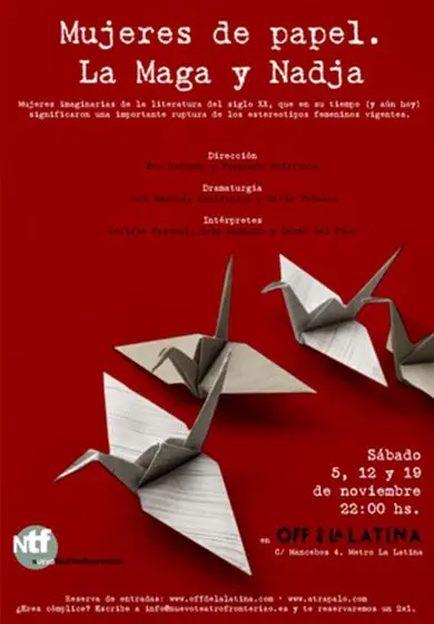 Cartel de Mujeres de Papel: La Maga y Nadja