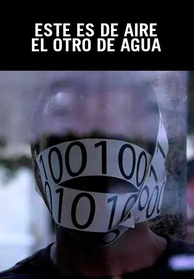 Cartel de Este es de aire el otro de agua