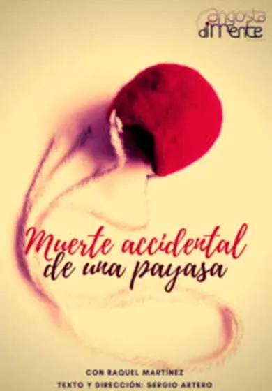 Cartel de Muerte accidental de una payasa