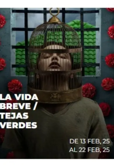 Cartel de La vida breve / Tejas verdes