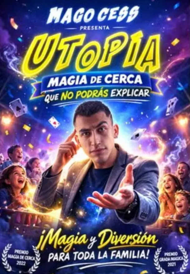 Cartel de Utopía - Magia e ilusión para toda la familia