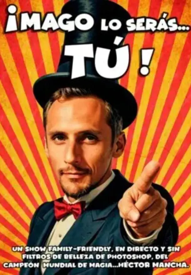 Cartel de ¡Mago lo serás tú!