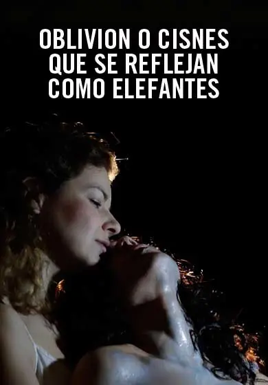 Cartel de Oblivion o cisnes que se reflejan como elefantes