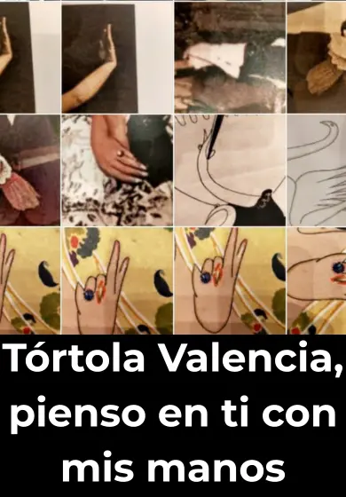 Cartel de Tórtola Valencia, pienso en ti con mis manos