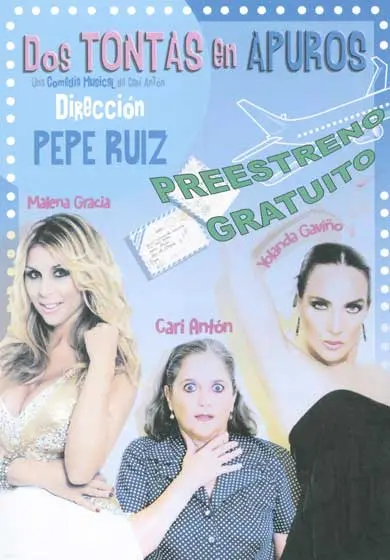 Cartel de Dos tontas en apuros
