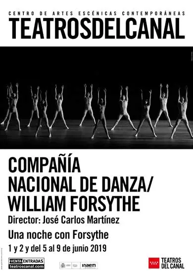 Cartel de Compañía Nacional de Danza: Una noche con Forsythe