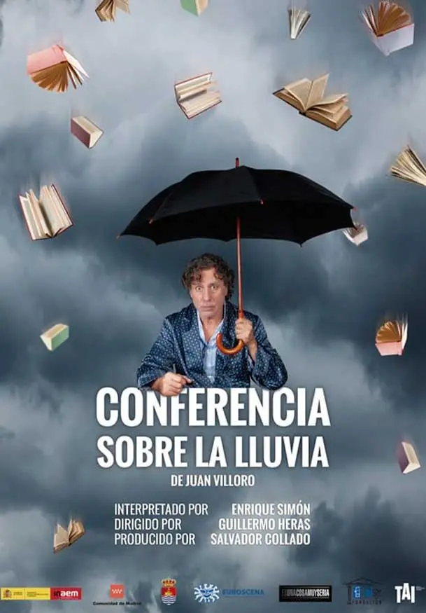 Cartel de Guillermo Heras: Conferencia sobre la lluvia