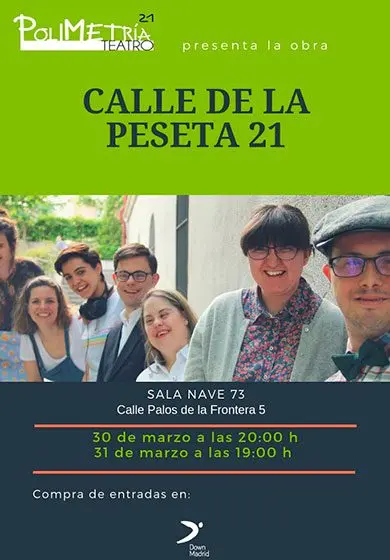 Cartel de Calle de la Peseta 21