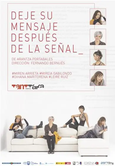 Cartel de Deje su mensaje después de la señal