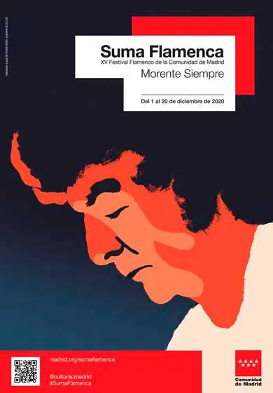 Cartel de Suma Flamenca 2020: Festival de la Comunidad de Madrid. Antonio Carbonell