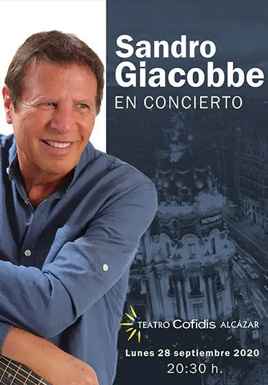 Cartel de Sandro Giacobbe - en concierto